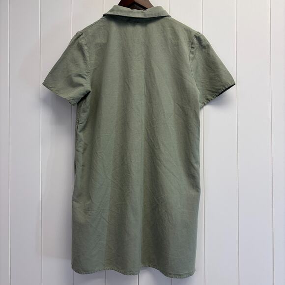 Rhea Bikinis Linen Blend Scandi Beach Shirt‎ Dress Size M Lagenlook Minimalist - Picture 8 of 8